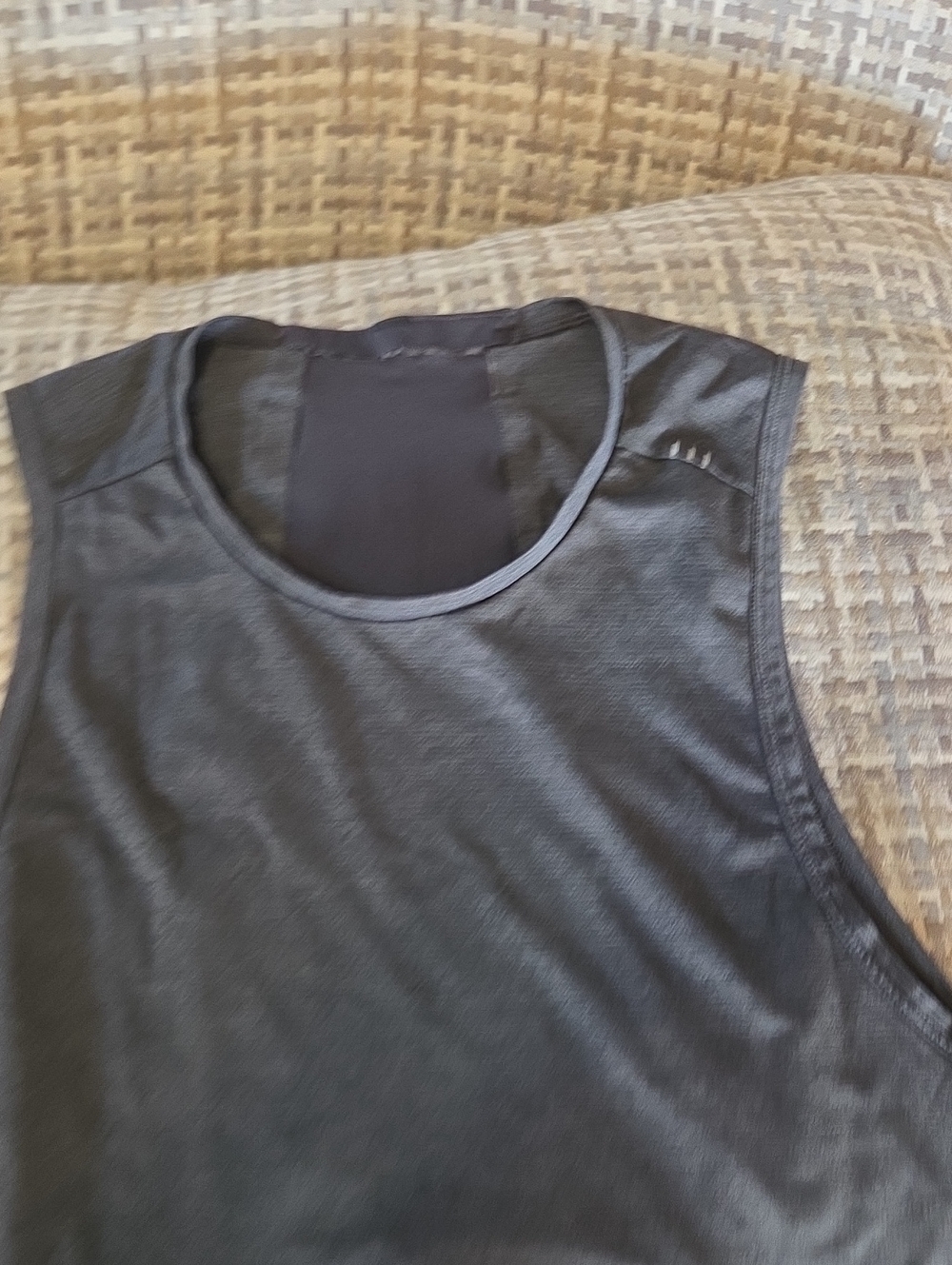 Lululemon Mens Grey Sleeveless Athletic Tank Top